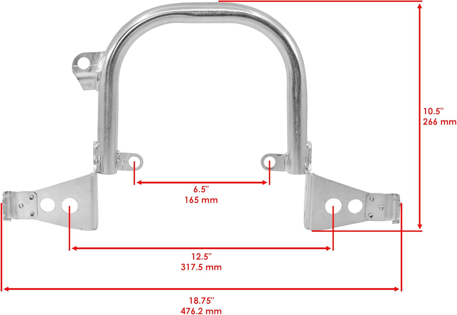 Caltric 18P-2845R-00-00 Rear Grab Bar Compatible with Yamaha YFZ450X YFZ450R YFZ450RSE