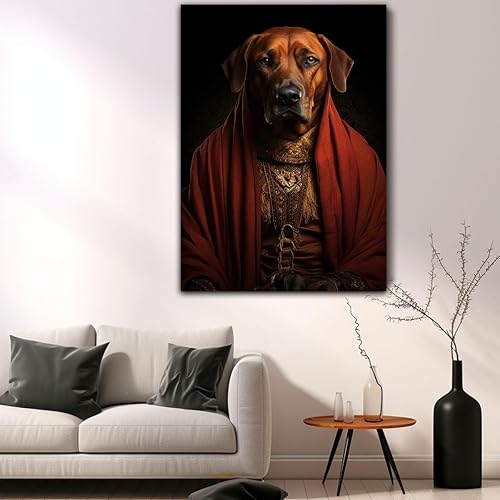 Miniatura 1078 de Thuan Chow Chow Retrato de mascota con disfraz real de perro en un disfraz retrato de perro con vestimenta Retrato medieval de mascota retrato