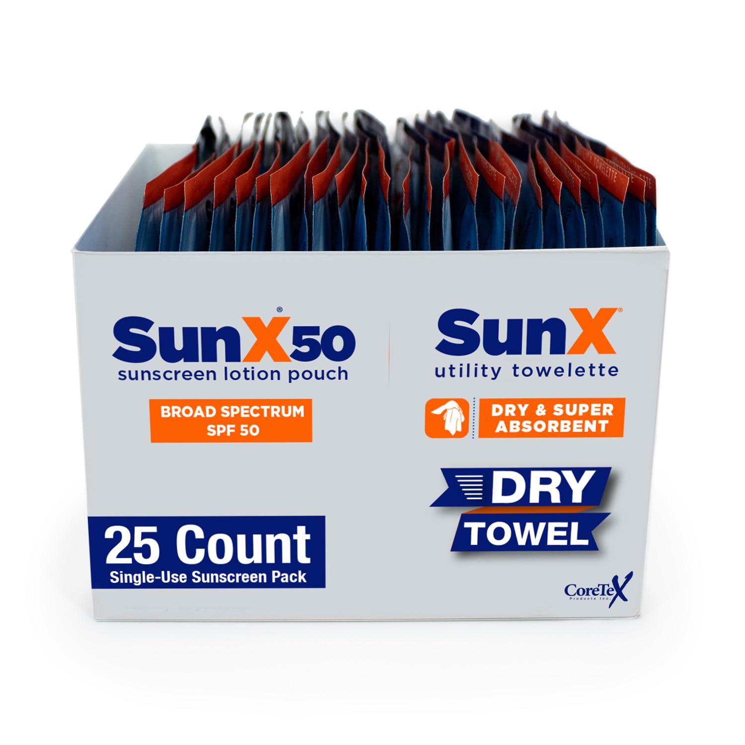 Amazon.com: CoreTex Sun X 50 Broad Spectrum Sunscreen Packets