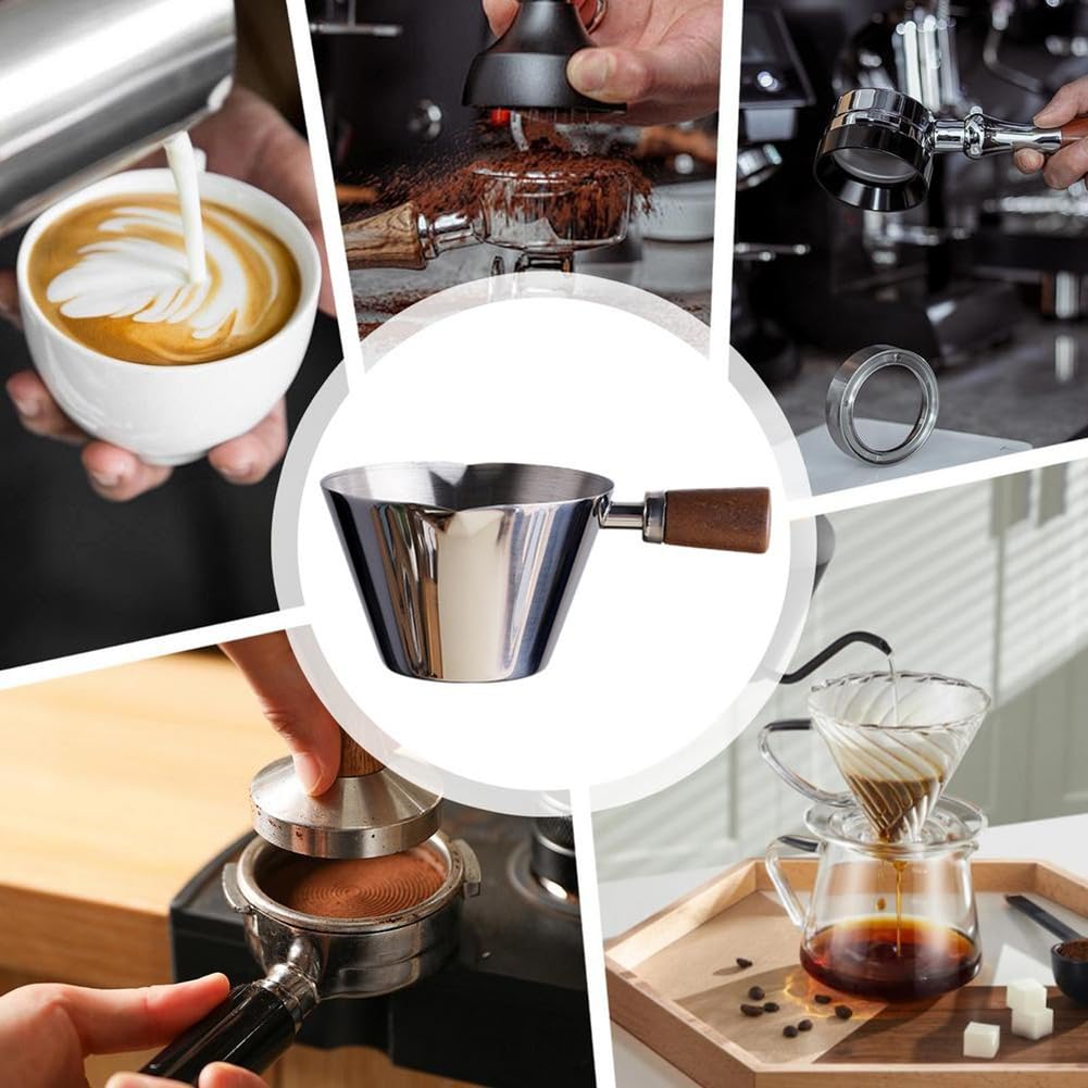 yanzisura Roestvrijstalen espresso maatbeker, kleine koffie-maatbeker