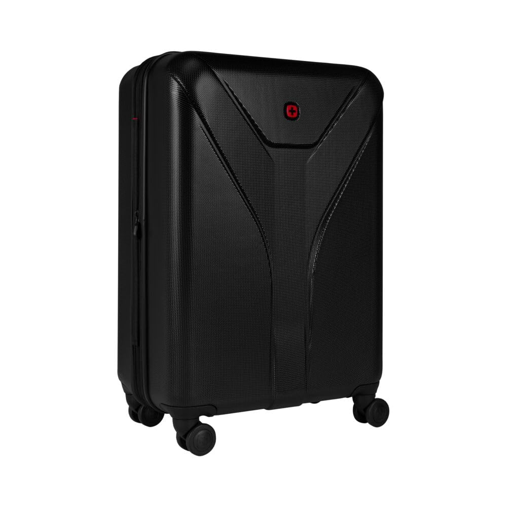 WENGER Ibex M Hartschalenkoffer, 64/78 l Erweiterbar, Reisen, Schwarz