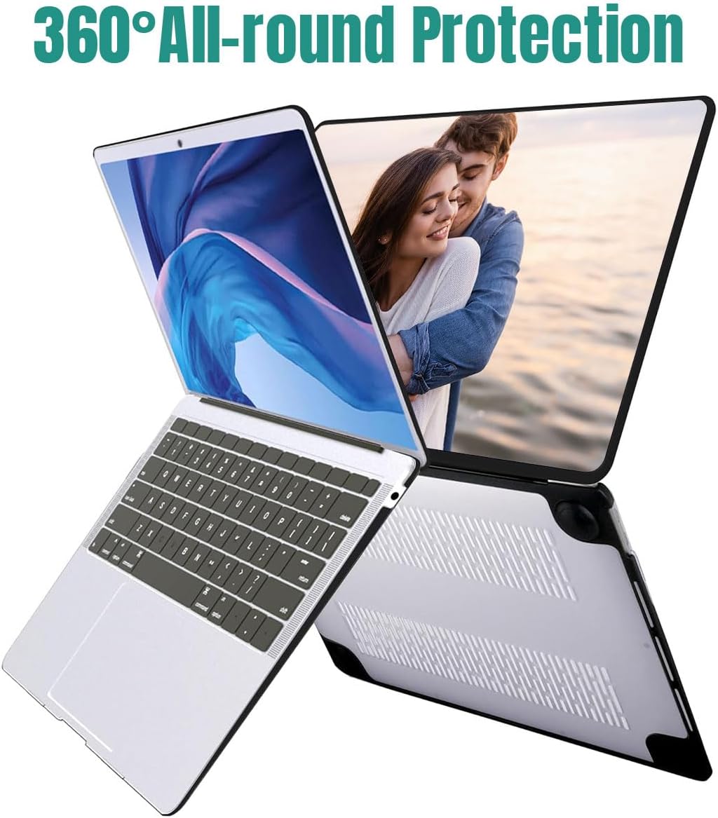 Personalized Laptop Case for MacBook Pro 14 inch M5 2025 M4 M3 M2 M1 2024-2021 A3434 A3112 A3185 A3401 A2918 A2992 A2779 A2442 M4 M3 M2 M1 Chip Custom Picture Photo Logo Text Name Shell Cover, Clear