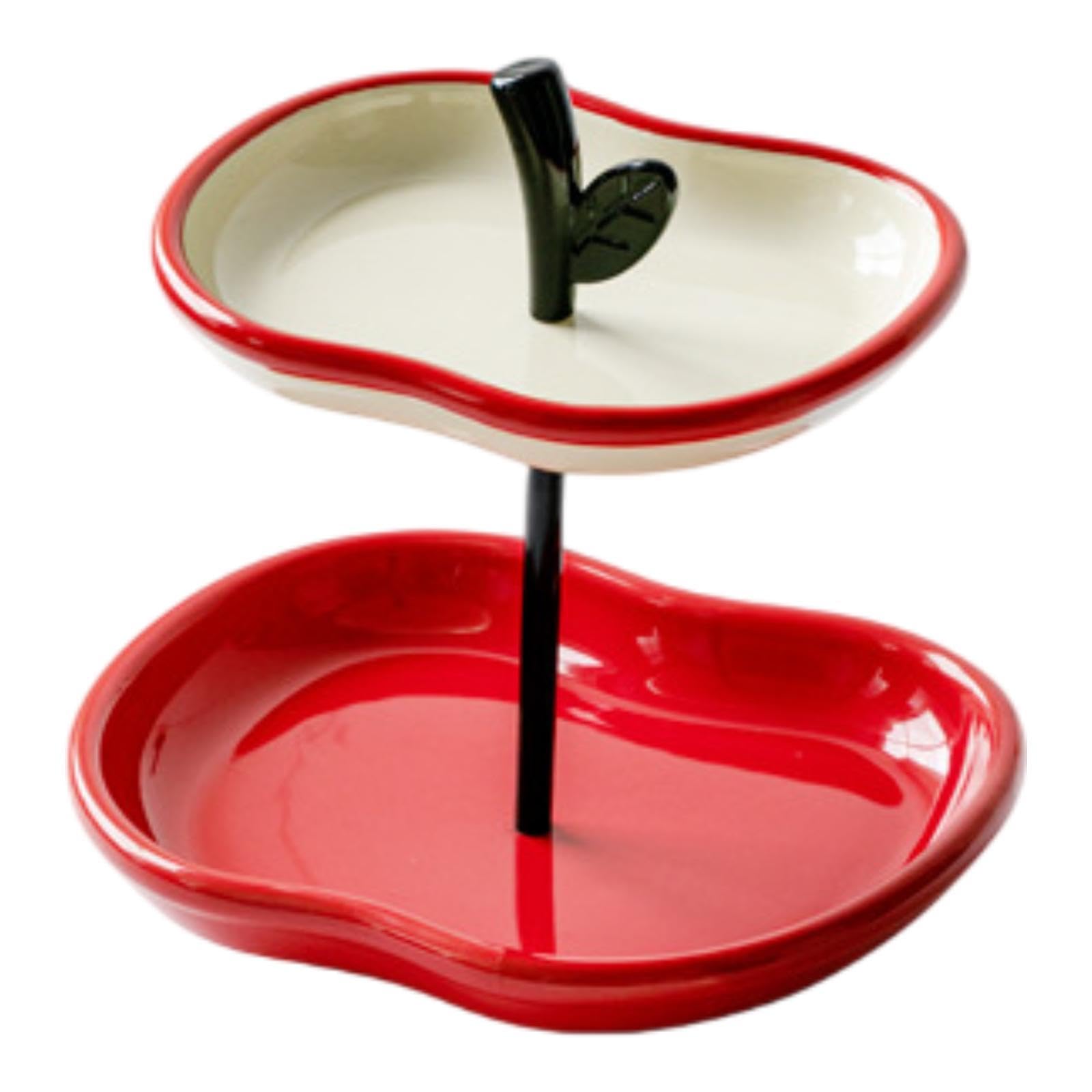 Soporte para Frutas Y Pasteles, Bandeja de Servir, Expositor de Frutas de Cerámica Creativa, Adecuado para La Mesa de Centro de La Cocina Y de