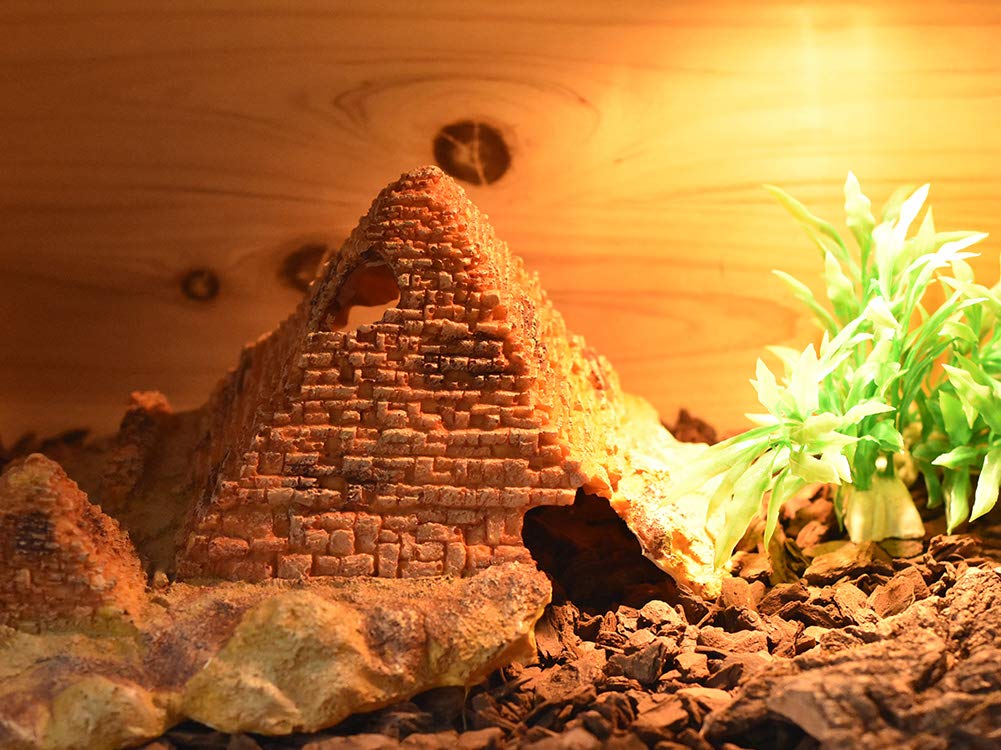 OMEM Pudełko do hodowli gadów schronienie nawilżanie kryjówka i jaskinia terrarium siedlisko dekoracja kryjówka jaskinie