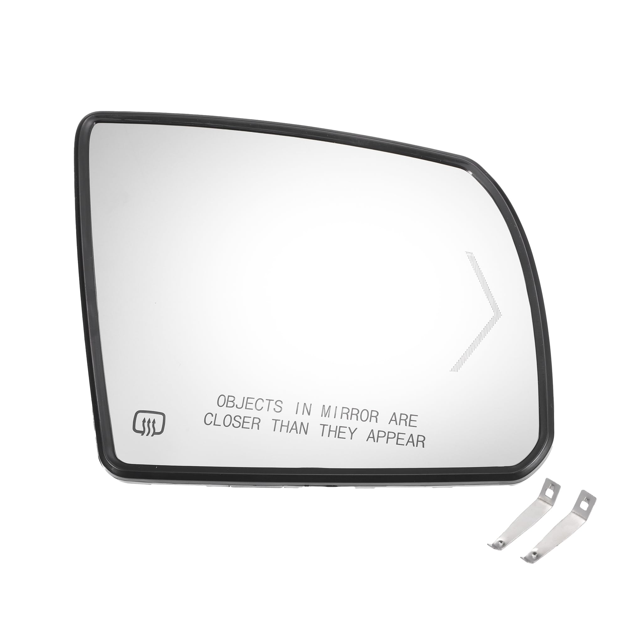 QUARKZMAN Glace De Rétroviseur Latéral Droit De Remplacement Avec Plaque De Support Chauffante En Verre Blanc Pour Toyota Sequoia 08-17 Pour Toyota Tundra Avec Modèle De Lampe