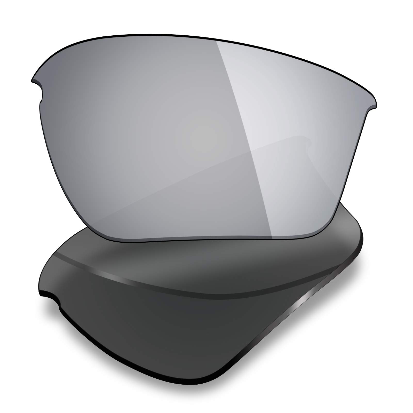 Mryok Polarized Replacement Lenses for Oakley Half Jacket 2.0 XL OO9154-62mm - Silver Titanium