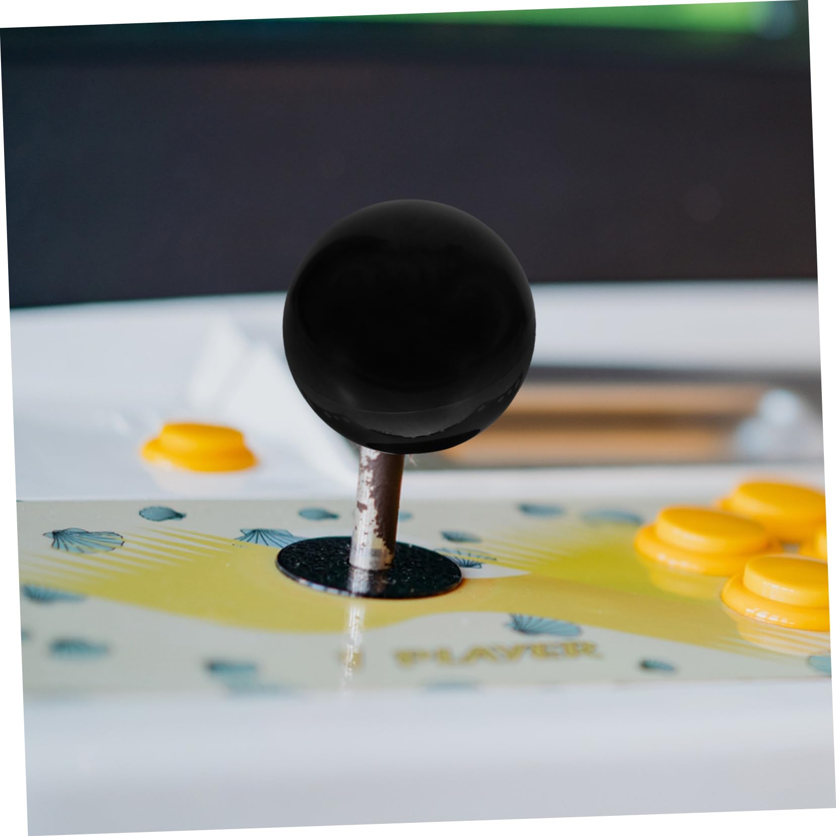 Yardwe Joystick per Console di Gioco Arcade Joystick Circuito 5p Joystick per Console di Gioco Senza Joystick Luminoso (Nero) Sostituzione Joystick Ricambio Joystick per Console ABS