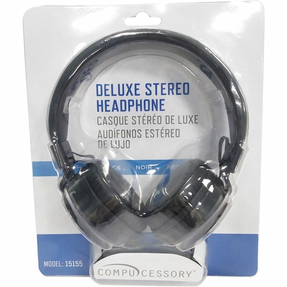 Compucessory Słuchawki stereo Deluxe, czarne