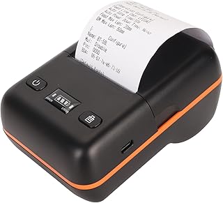 Impressora de Recibos Bluetooth de 58 Mm, Impressora de Recibos Móvel Sem Fio Grande Armazém de Papel BT 4.2 Impressora Térmica, Impressora de Recibos POS de Conta Pessoal