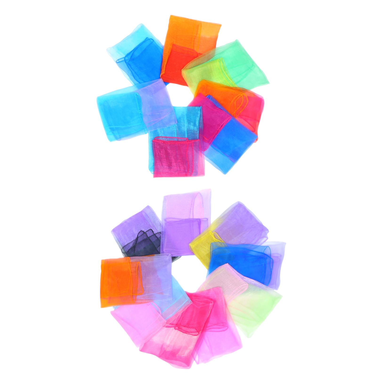Écharpe Dégradée pour Garçon et Filles Confortable et Légère en Velours 30 Pièces, Foulard Créatif pour Danse et Maternelle Couleur Aléatoire