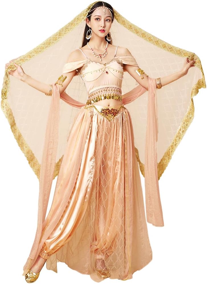 cnstone] ベリーダンスセット衣装 ハロウィン コスプレ ジャスミン