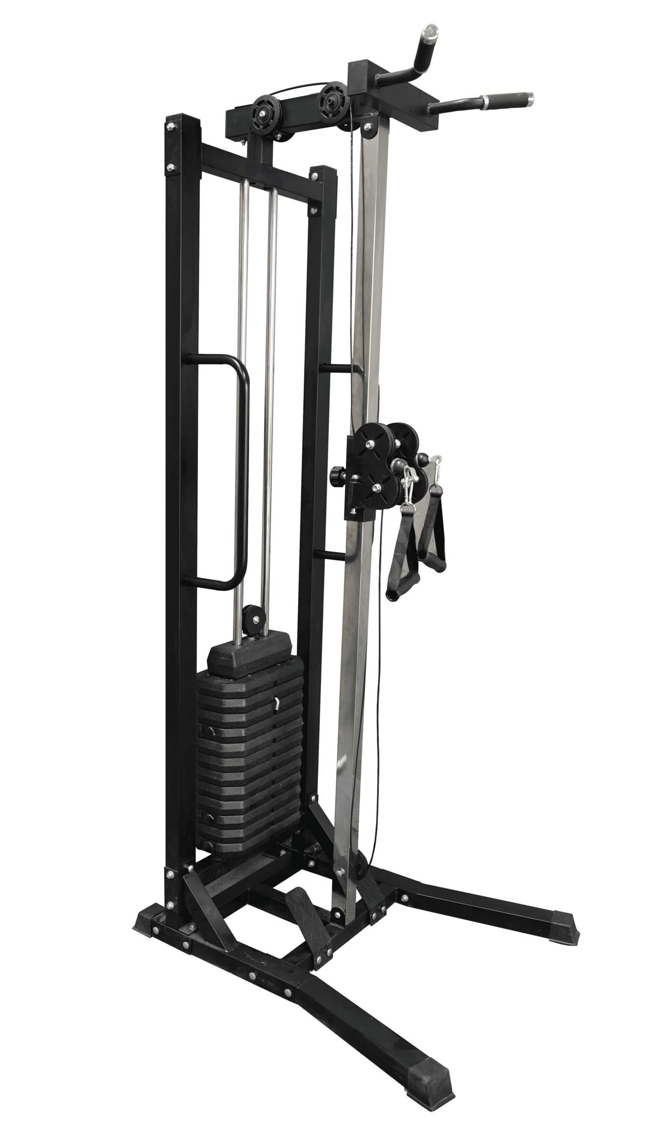 Strongway Cable Crossover with 75KG Weights Stack and Pull Up Bar - Dual Pulley