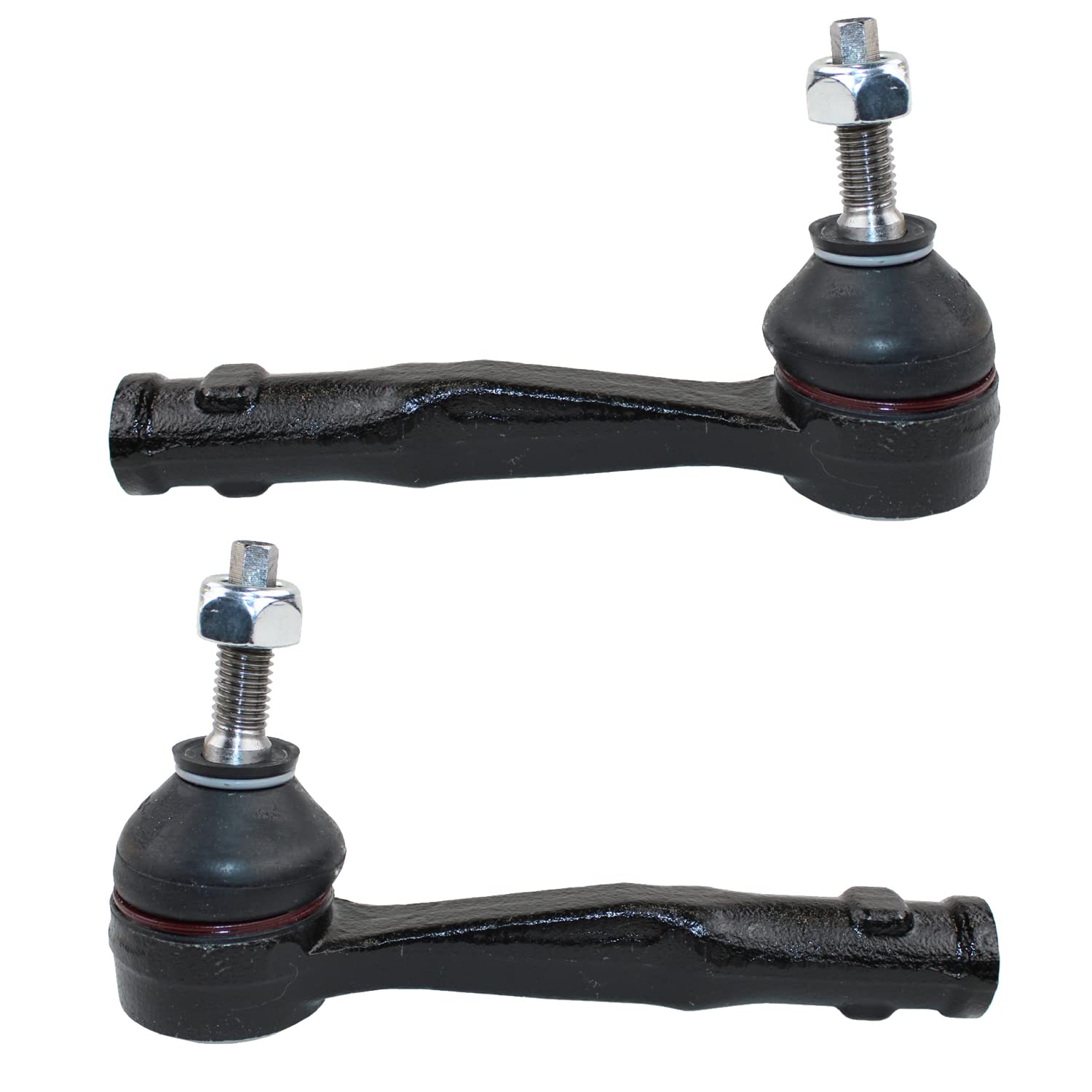 Set Front Left LH & Right RH Outer Forged Steel Steering Tie Rod Ends Pair (2 Pieces) For Fiat 500X 2016-2019, Compass MP 2017-2019, Renegade 2015-2018