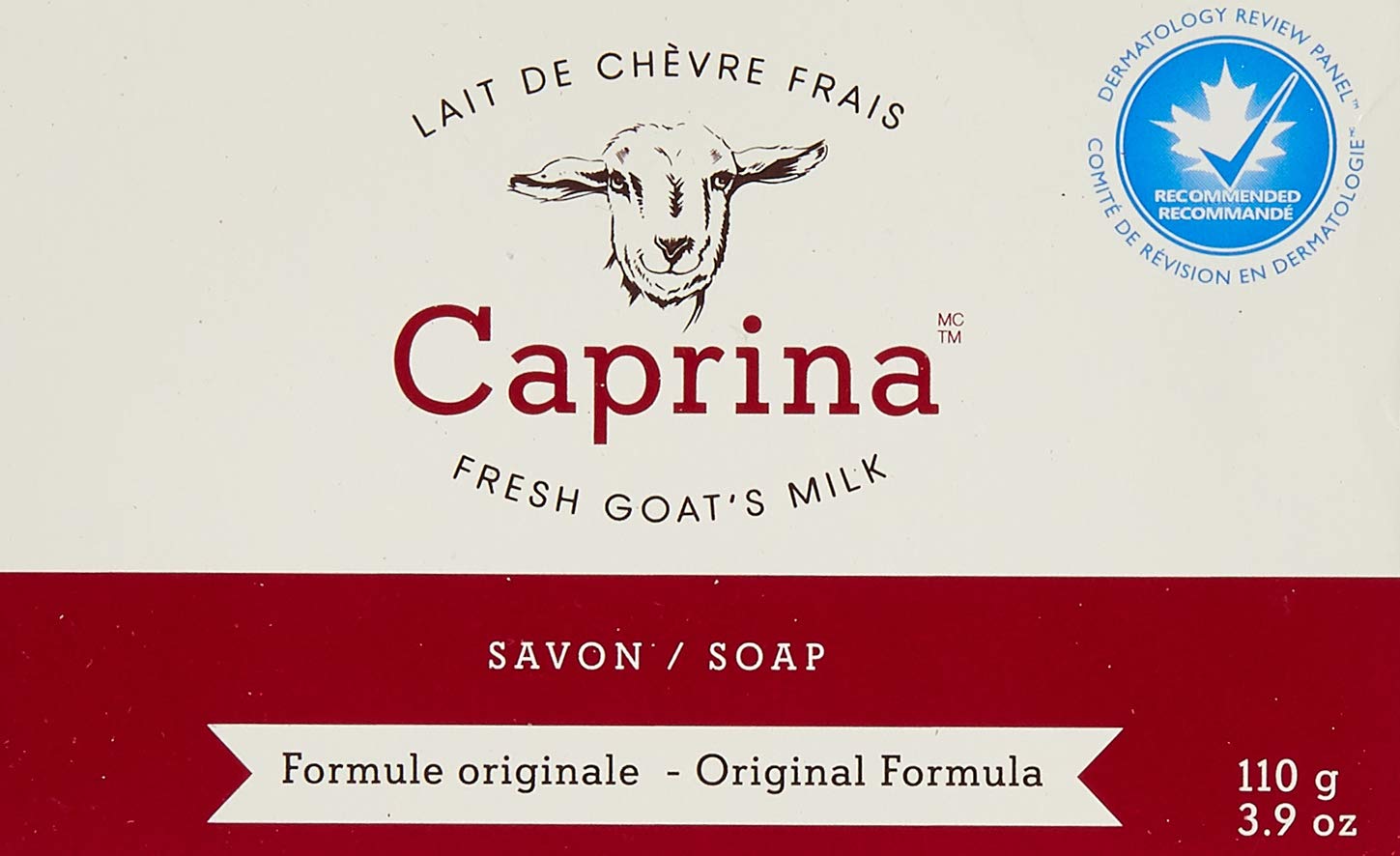 6 x Caprina Fresh Goat's Milk Soap, Original Formula, 110g (3.9oz) (6) by CANUS