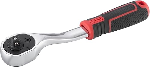 Miniatura 9 de INTERTOOL Llave de trinquete de 14 pulgadas, liberación rápida reversible de 72 dientes, acero Cr-V, totalmente pulido, cabeza de lágrima, mango de