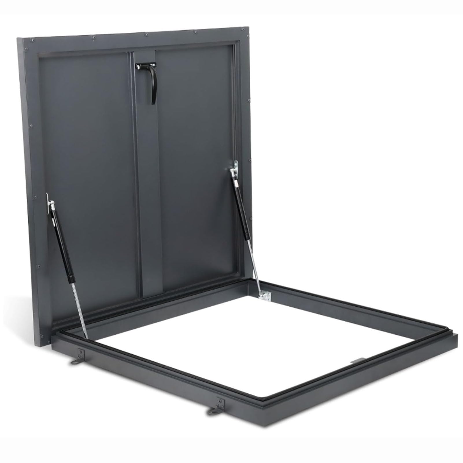 Trampilla de acceso a techo, galvanizada, impermeable, antirrobo, tragaluz, trampilla de techo, tragaluz, cubierta de trampilla de mantenimiento de techo, trampilla de seguridad de techo,95x95cm