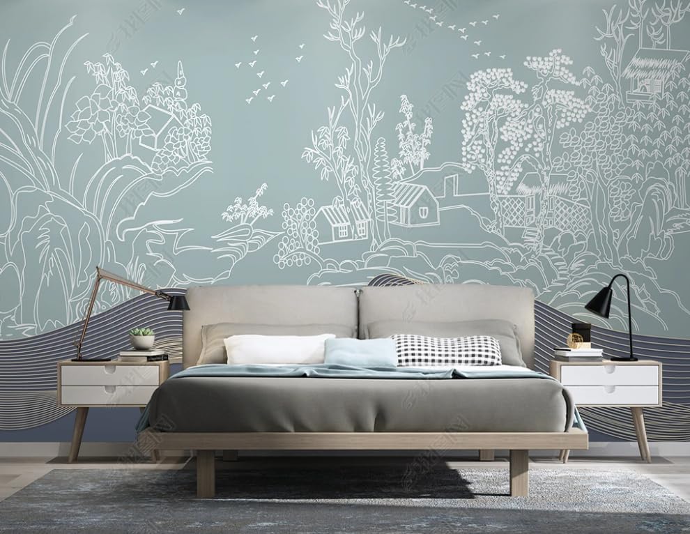 Papier peint intissé paysage poster géant mural salon chambre 350x256
