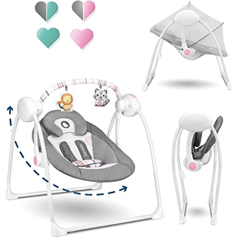 Buy Lionelo Ruben Stone Grey Swinging Chair For Weight Range 0Kg To