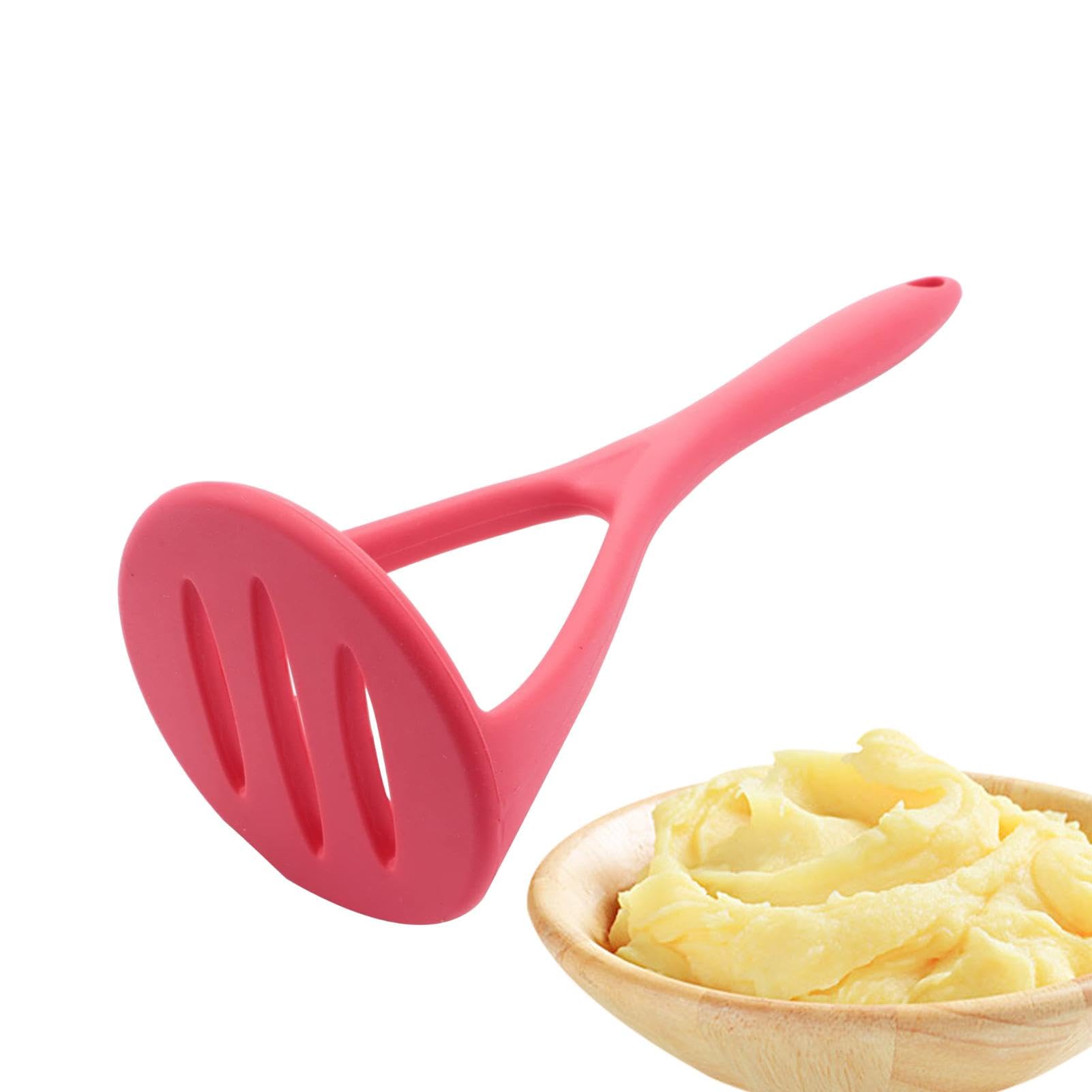 Puré de patatas de silicona a presión – Herramienta trituradora de patatas | Prensador de patatas para frutas, hoteles, restaurantes | Herramienta de triturador de cocina para patatas, aguacate,