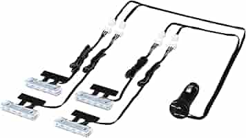 ロワさま専用 Amazon | セイワ(SEIWA) 車内用品 LEDフロアライト 4連 ブルー