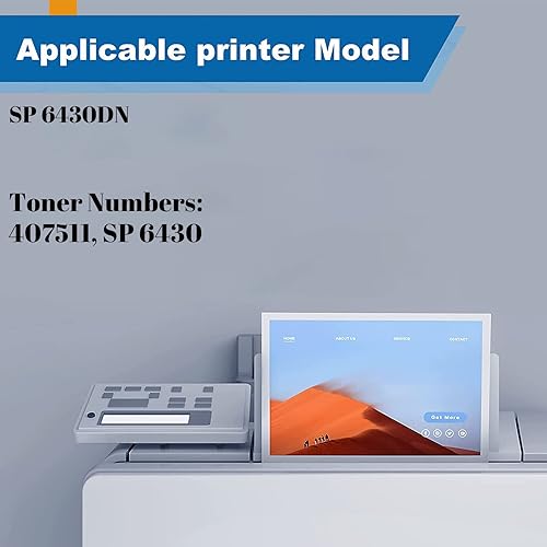 Miniatura 2 de KIYOR SP 6430 (407511) Reemplazo de unidad de tambor negro de alto rendimiento para impresora Ricoh 6430DN (20000 páginas) (1 unidad, negro)