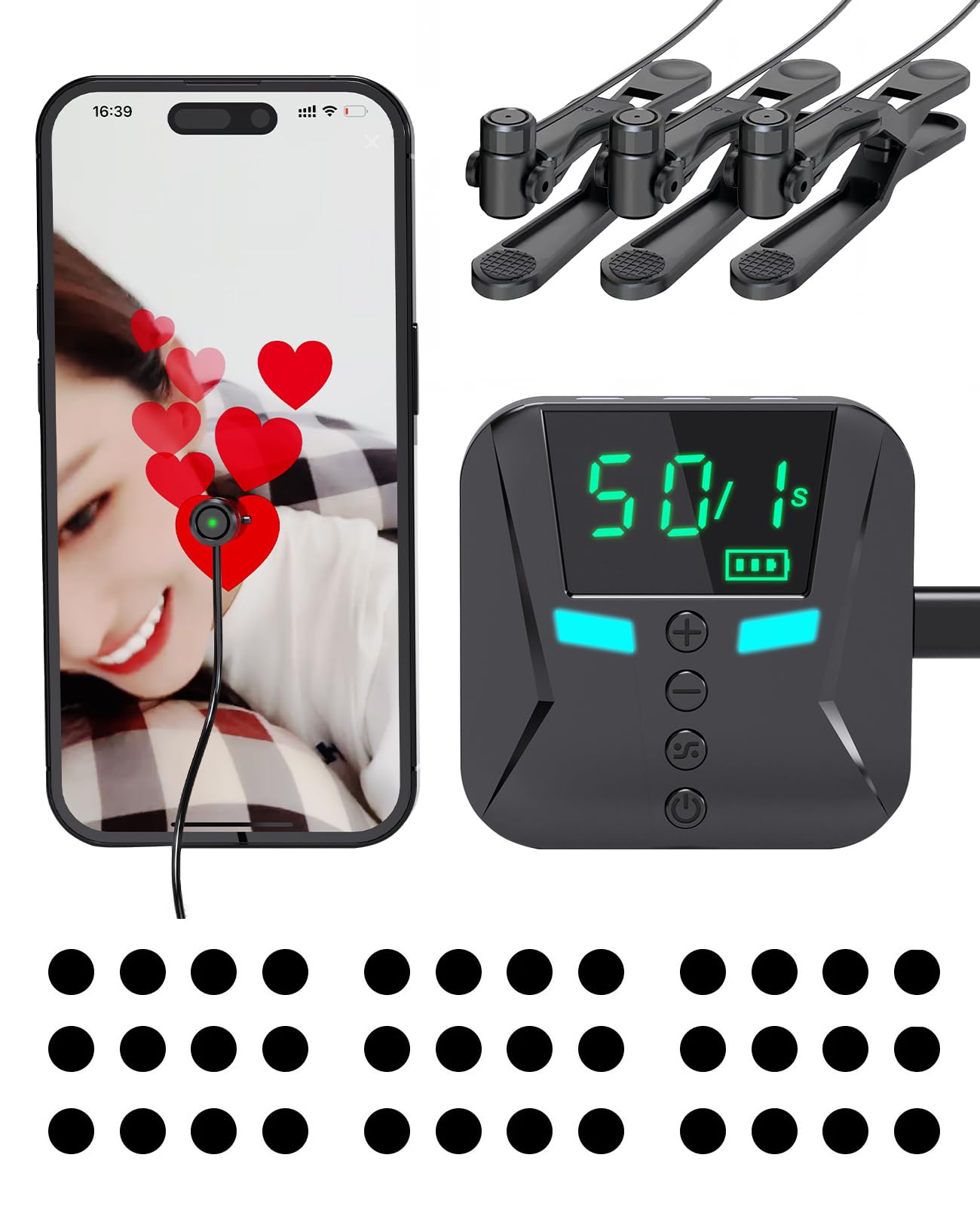 Amazon.co.jp: [DoubleQ] X2pro 充電式 自動タップ機 スマホ/TikTok