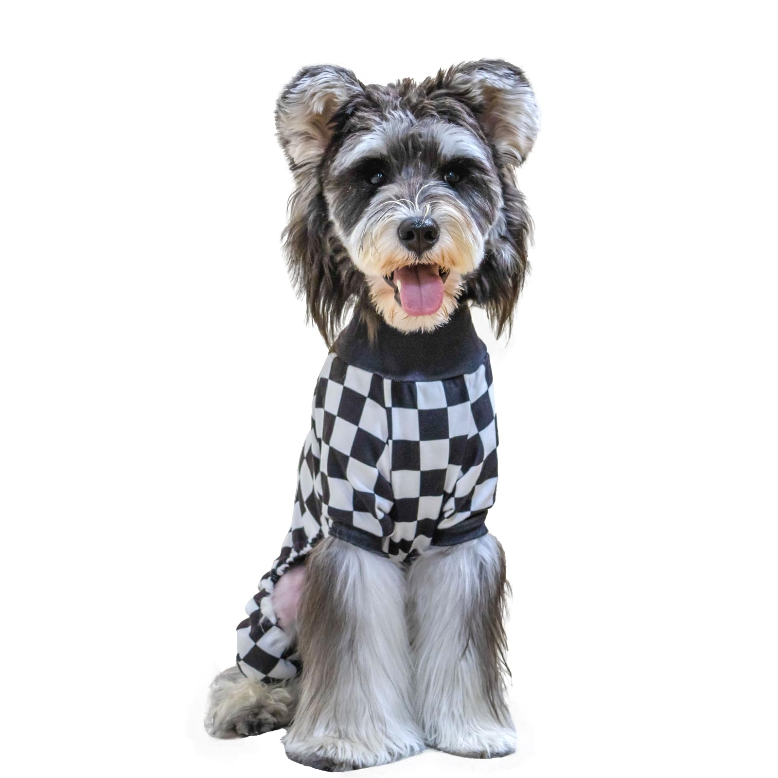CuteBone Thermal Dog Pajamas Turtleneck Christmas Coat Fleece Outfit – Soft, Cozy High Neck Dog Clothes Pet Onesie for Cold Weather, Ideal for Small & Medium Dogs Puppy Pjs Costume GP01M