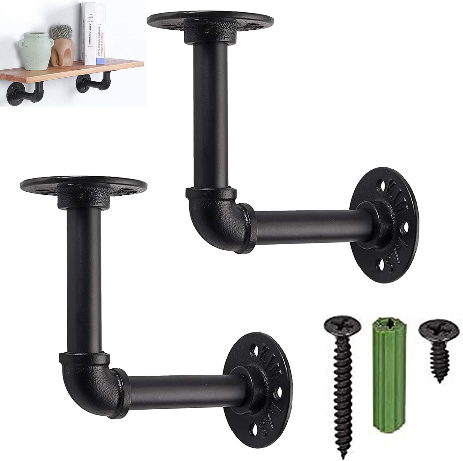 Buy Tube Rack Pipe Shelf Brackets,HOMGEN 2Pcs Tube Rack Industrial