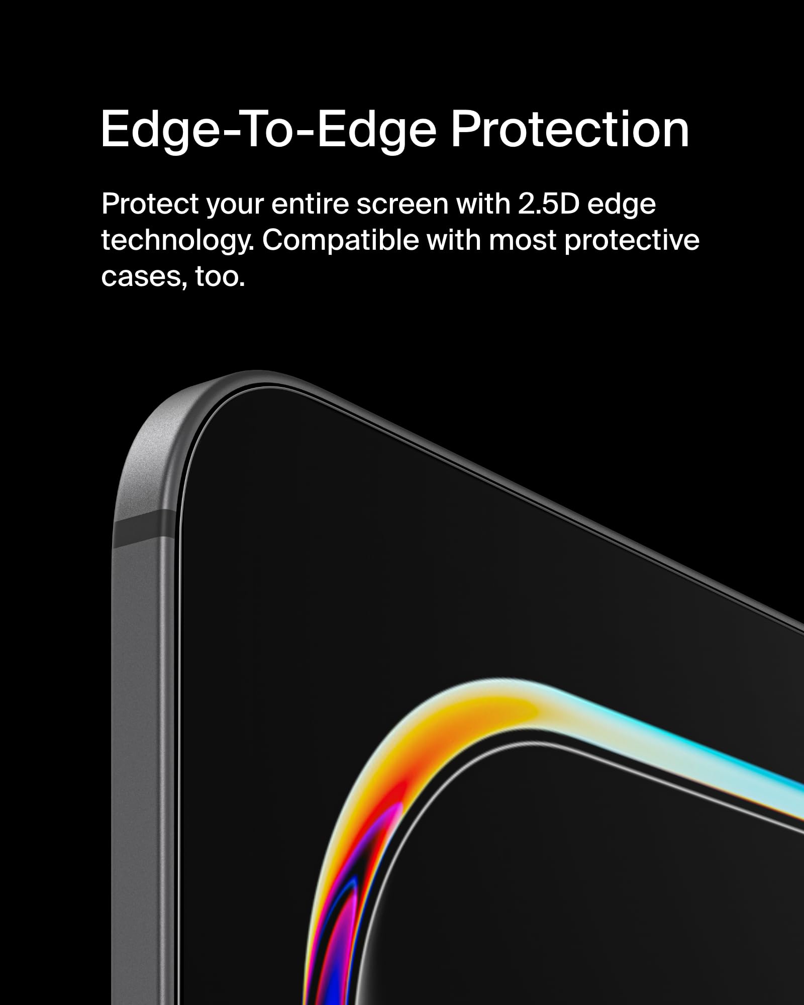 Belkin ScreenForce - Pellicola proteggi schermo in vetro temperato per Apple iPad Pro 13" di settima generazione, sottile, extra resistente, antigraffio, facile installazione, compatibile con custodia
