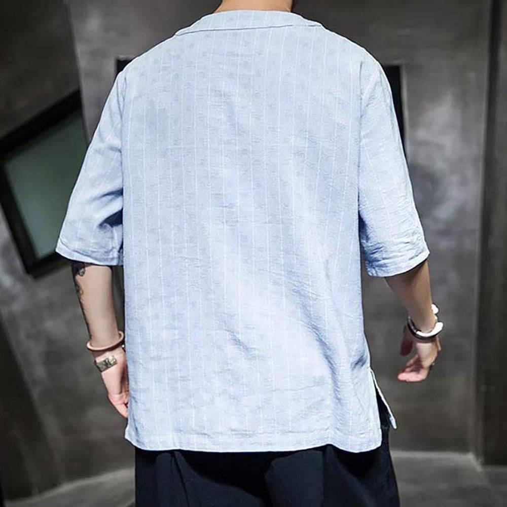 Tai Chi abbigliamento stampa uomini donne ragazzi signore, arti marziali cinesi tradizionali Wing Chun boxe karate lino taekwondo allenamento abbigliamento regalo unisex (L,C)