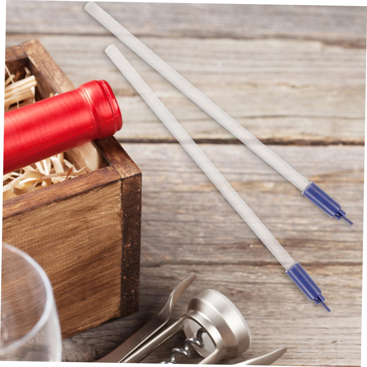 Garneck 4 Set Attrezzo Imbottigliamento Vino Riempitubo per Bottiglie Sigillante Automatico Birre Artigianali Corredo di Imbottigliamento Kit Imbottigliamento Vino Plastica 2 Pezzi * 4
