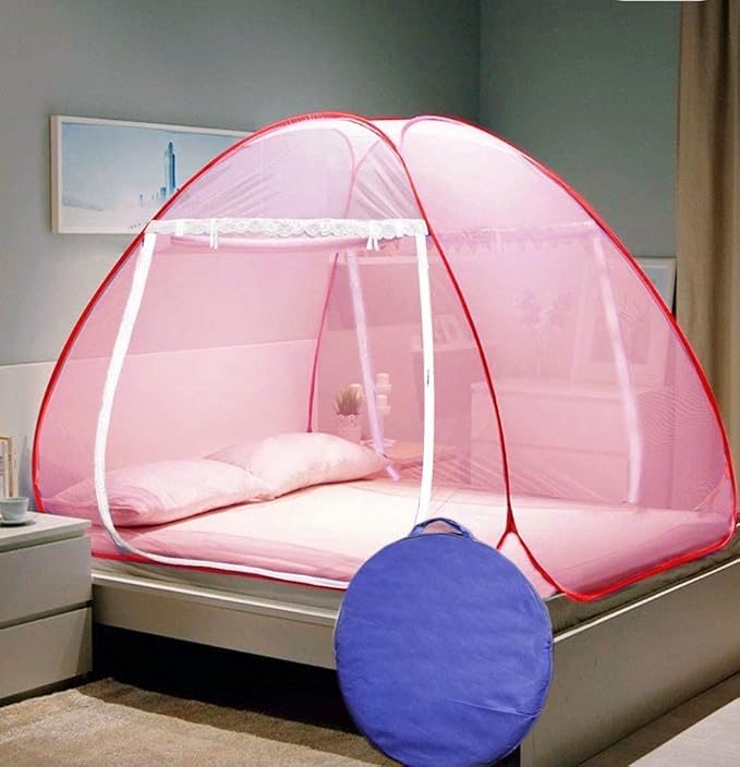 Vulternic Mosquito Net King Size Double Bed Foldable Mosquito Net