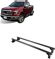 Black Horse Traveler TR-60BK Cross Bar Roof Rack for Ram 1500, F-150, Silverado 1500, Tacoma - Heavy-Duty Black Aluminum Ladder Rack