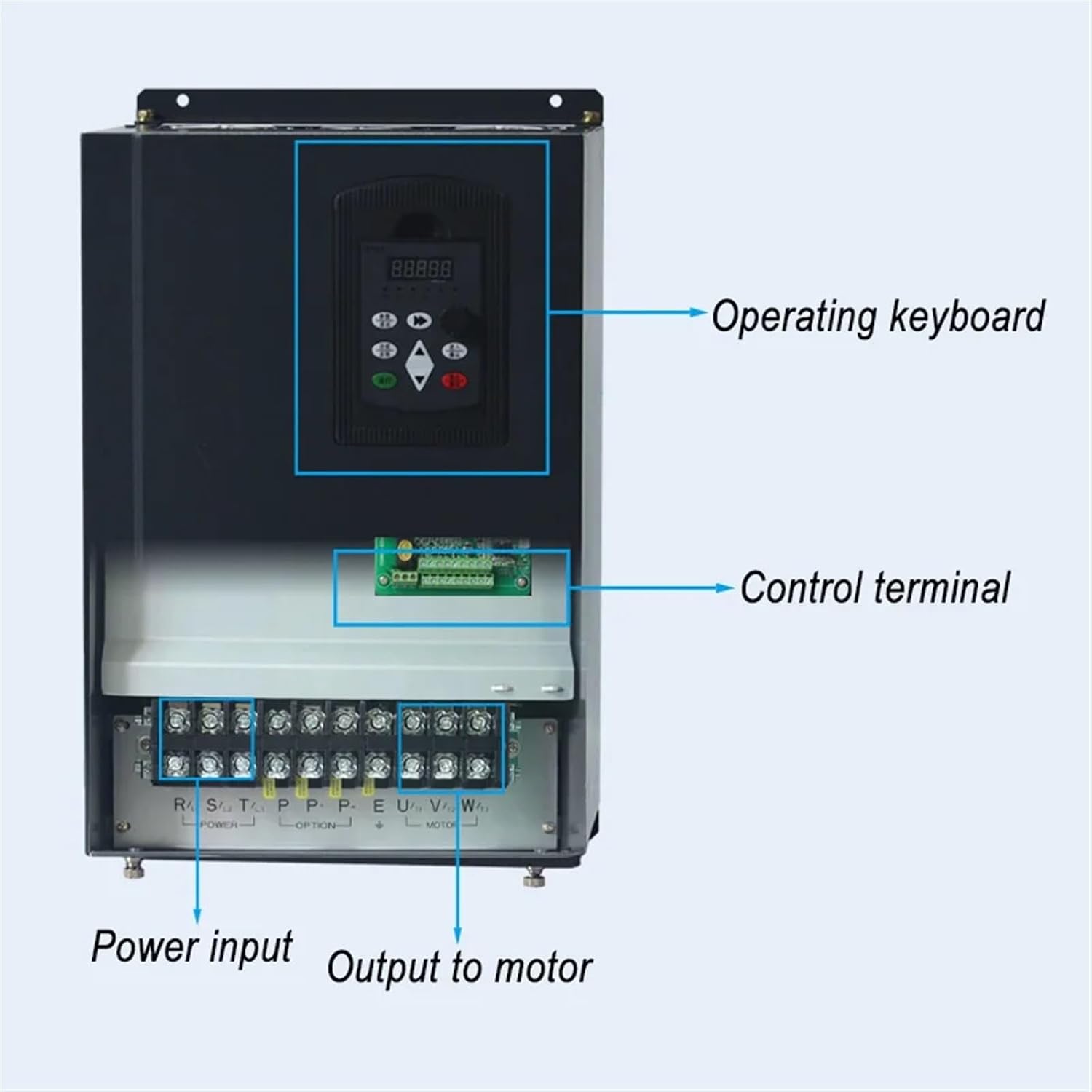 WK600 Vector Control Frequency Converter 15kw/18.5kw Three-Phase 220V to Three-Phase 220V Variable Frequency Inverter(220V 30kw)