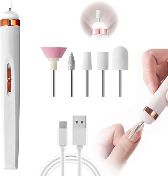 Electric Nail Files Cordless Valentine's Day Gift for Her Portable Nail Efile Manicure Pedicure Polishing Tool for Women Nail Grinder for Mom Thick Toenails for Acrylic Polish Gel Removal Manicure