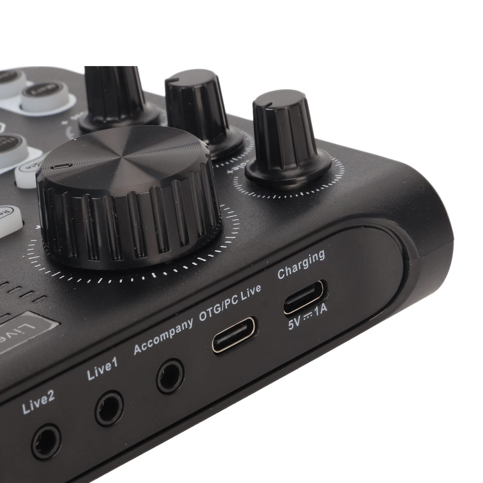 Scheda Live, Mini Scheda Mixer Bluetooth con Effetti Sonori, Scheda Mobile Esterna USB per Trasmissione Live, K Songs, Registrazione, Chat Vocale