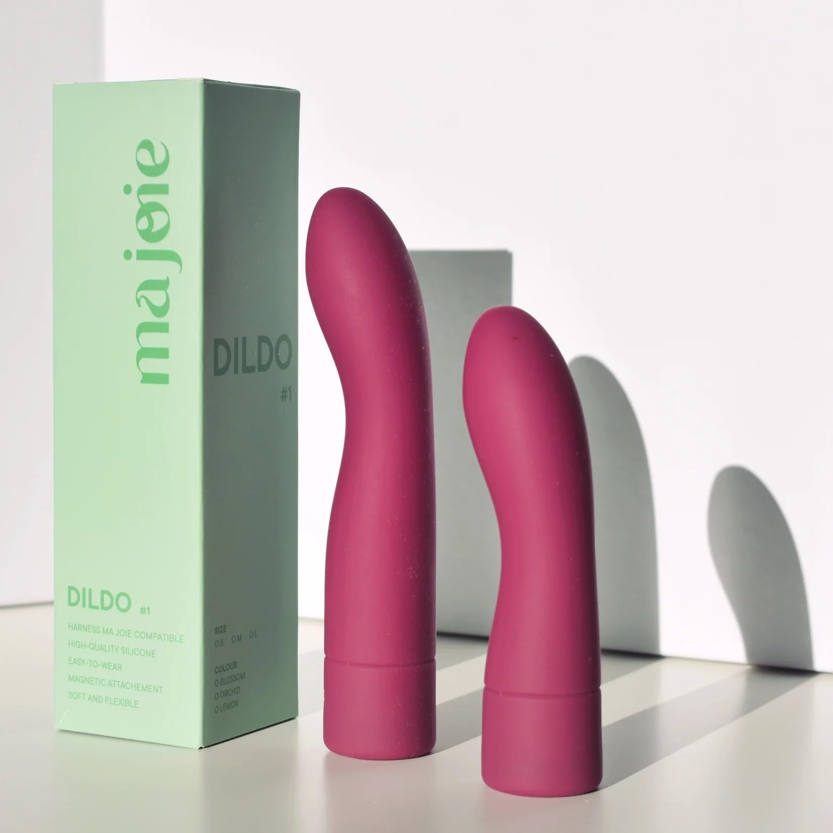 Gode magnetique Orchid en silicone souple avec fixation aimantee stable - 8