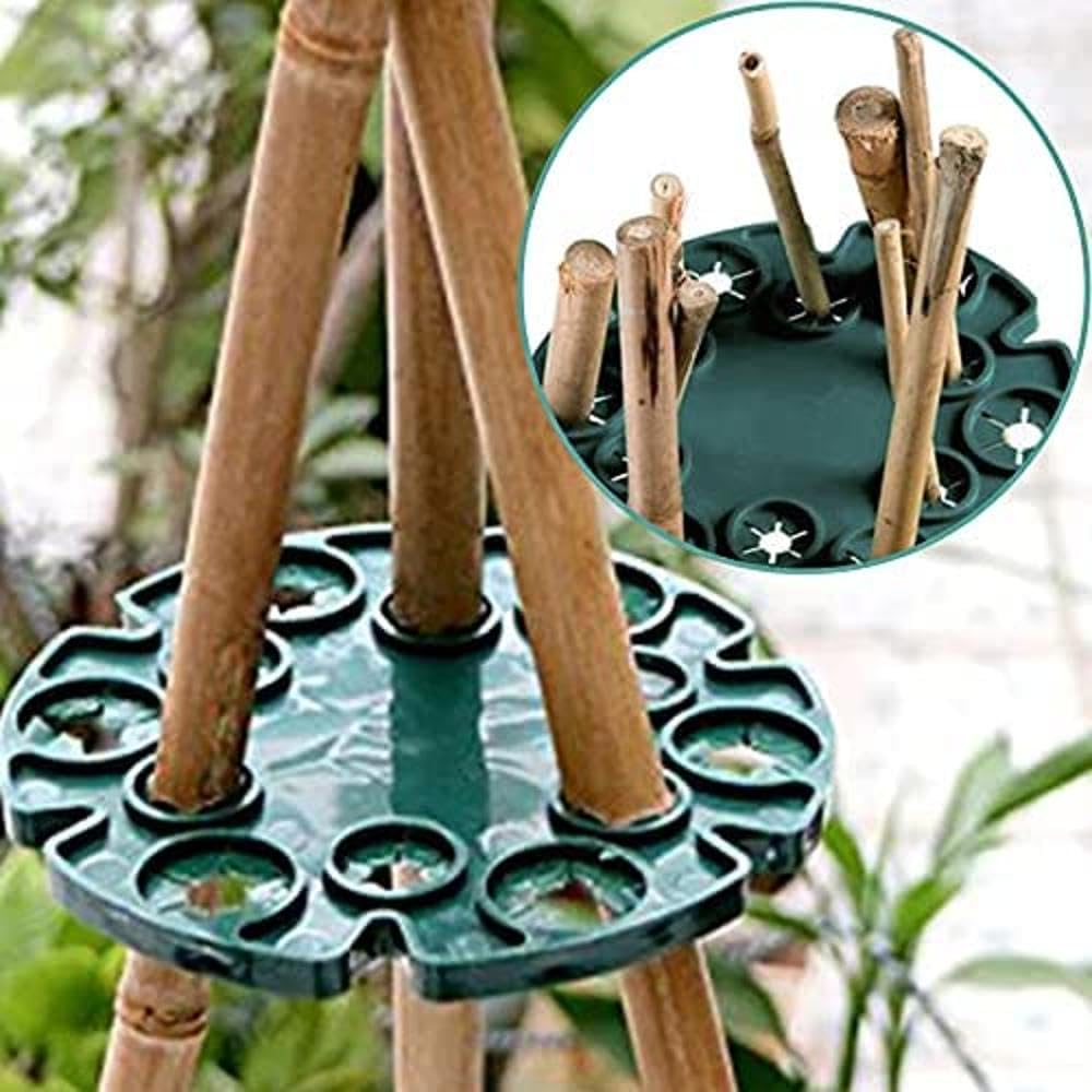 Soporte Para Plantas De Bambú – Cúpula Wigwam Con Tapas Antideslizantes Para Flores, Frutas Y Hortalizas