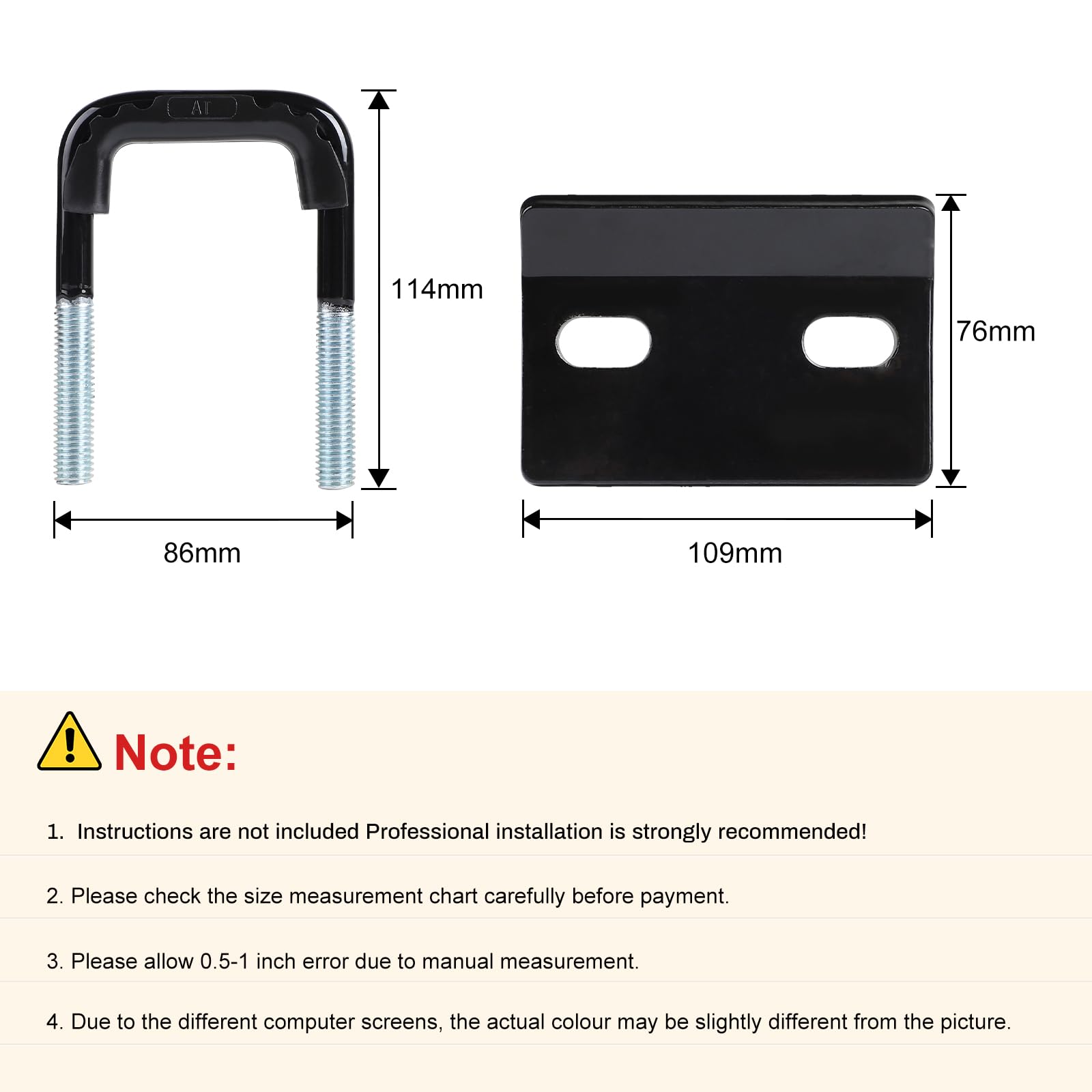 lalago Ressort de sécurité pour attelage, stabilisateur Anti-Vibrations pour attelages de 3,2 cm et 5,1 cm. Réduit Les mouvements des Porte-vélos et Porte-Bagages, Verrouillage Haute Performance