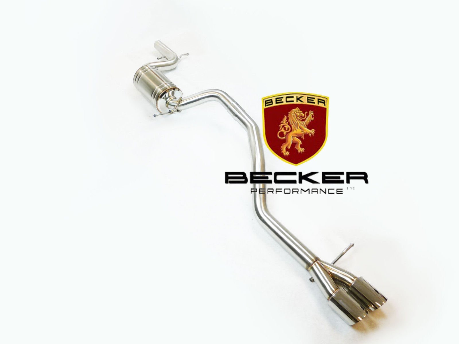 BECKER Cat Back Exhaust Fits 2012-2014 VW Jetta GLI 2.0L Turbo AT/MT FWD