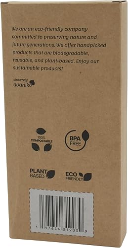 Miniatura 2 de 100 popotes biodegradables desechables de alta calidad, 8.25 pulgadas de largo, hechos de bagazo de caña de azúcar, ideal para bebidas frías y