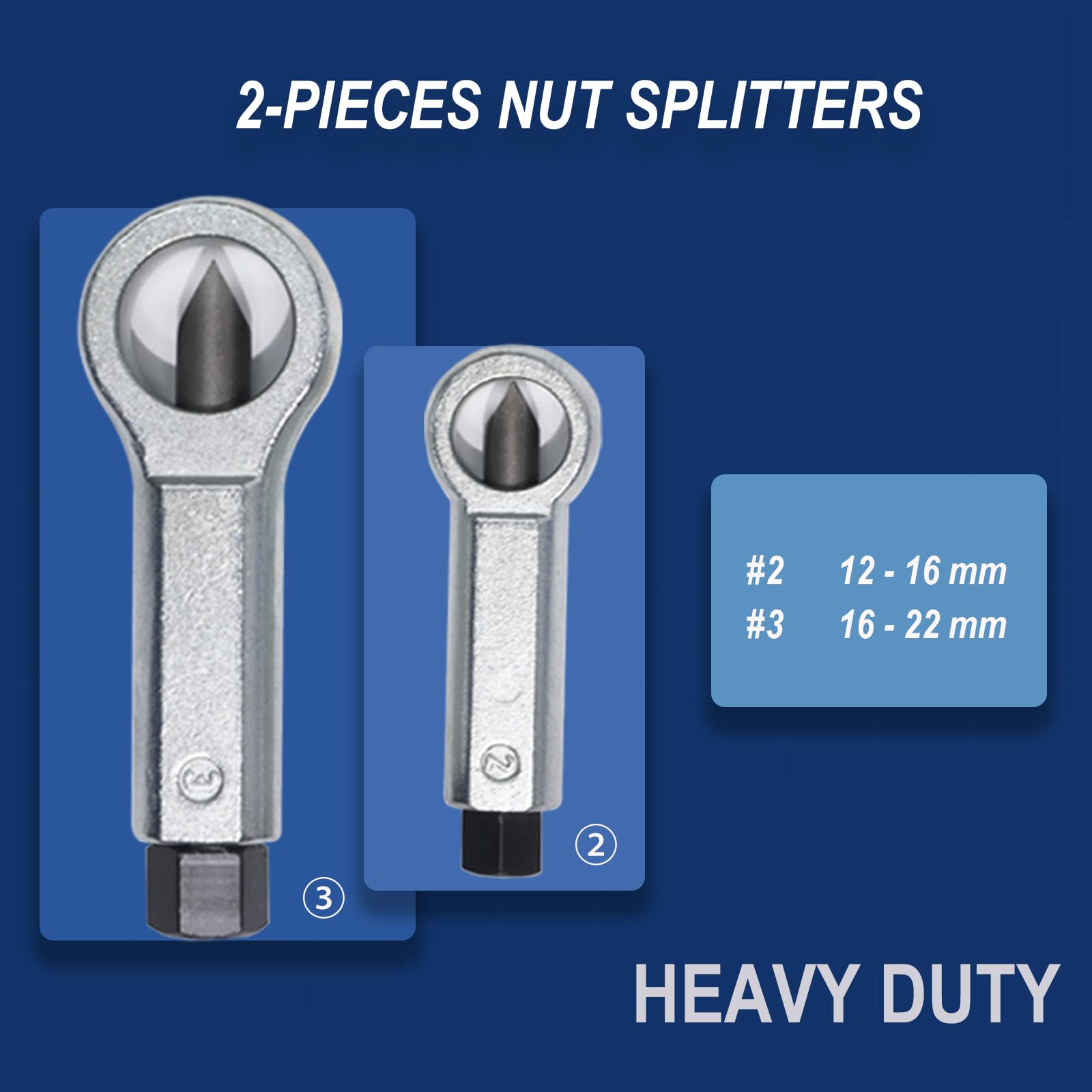 28 Piezas Kit de Extractor para Tuercas Dañadas con Extractores y Separadores de Tuercas Acero Chromoly Accionamiento 3/8" Brocas HSS Para Automoción Industria Bricolaje