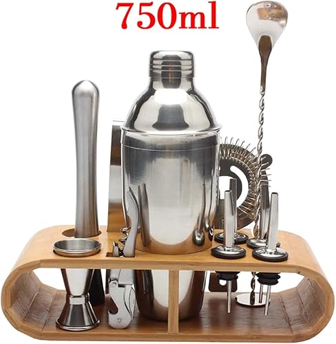 Miniatura 2 de Bartender Kit with Stand Bar Set Cocktail Shaker Set for Drink Mixing - Bar Tools Shaker Best Bartender Kit for Beginners (Color  550ML) (12pcs