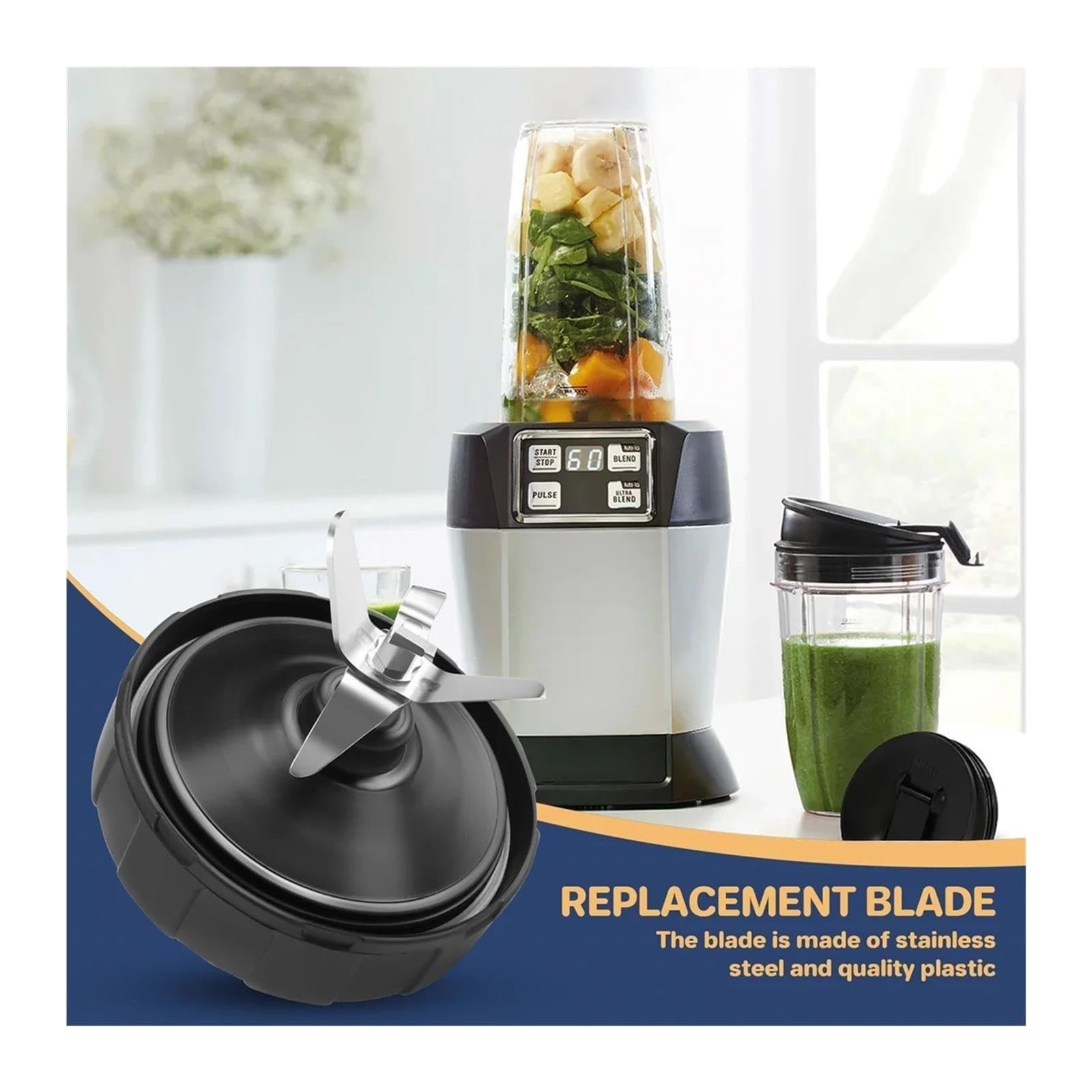 Gruppo Lama Frullatore, Compatibile Con Nutri/Ninja, BL450 BL480 BL642