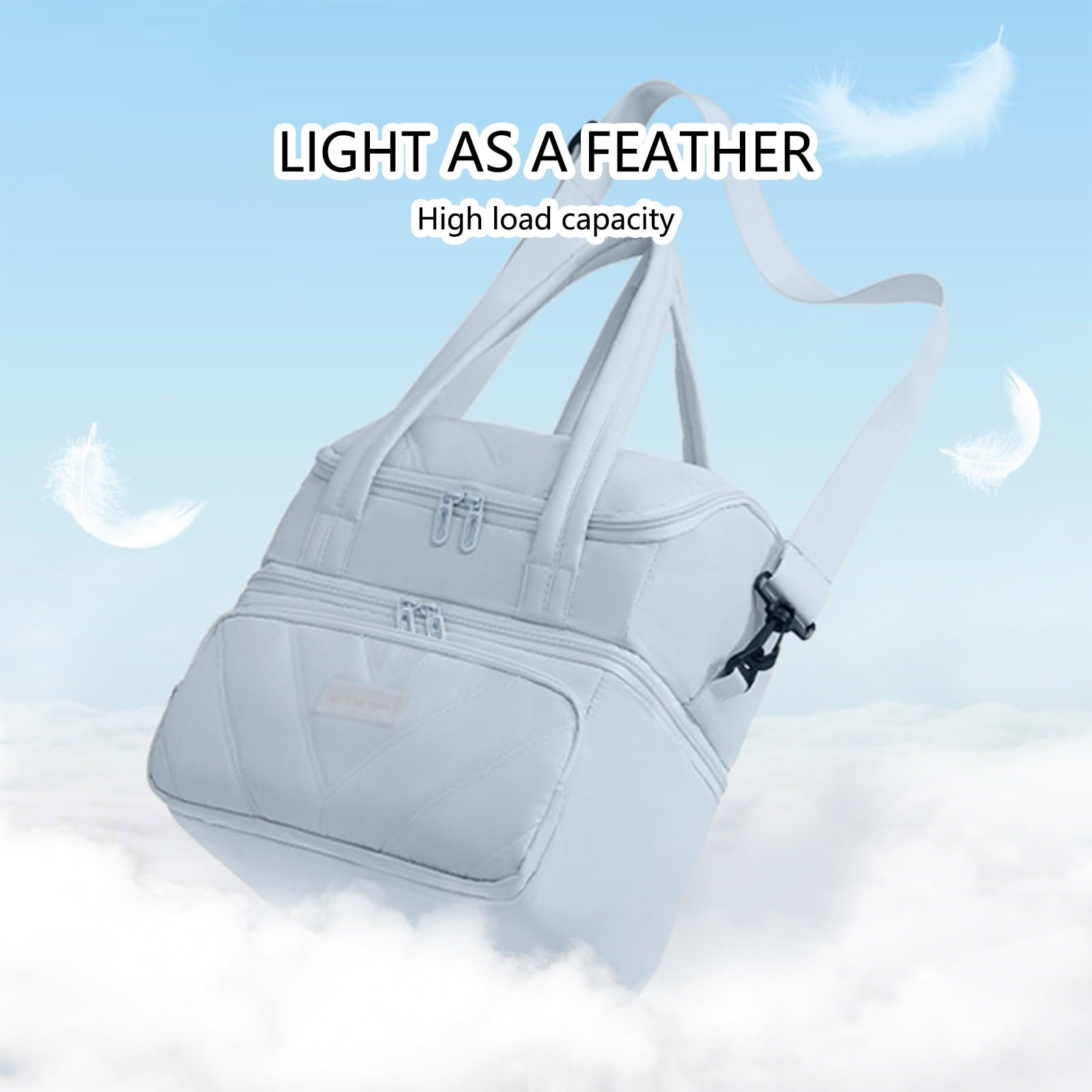 Bolsa de Almuerzo Fácil de Limpiar, Bolsa de Almuerzo Con Aislamiento de Doble Capa, Impermeable, Múltiples Bolsillos, Forro de Papel de Aluminio, Ideal for El Trabajo