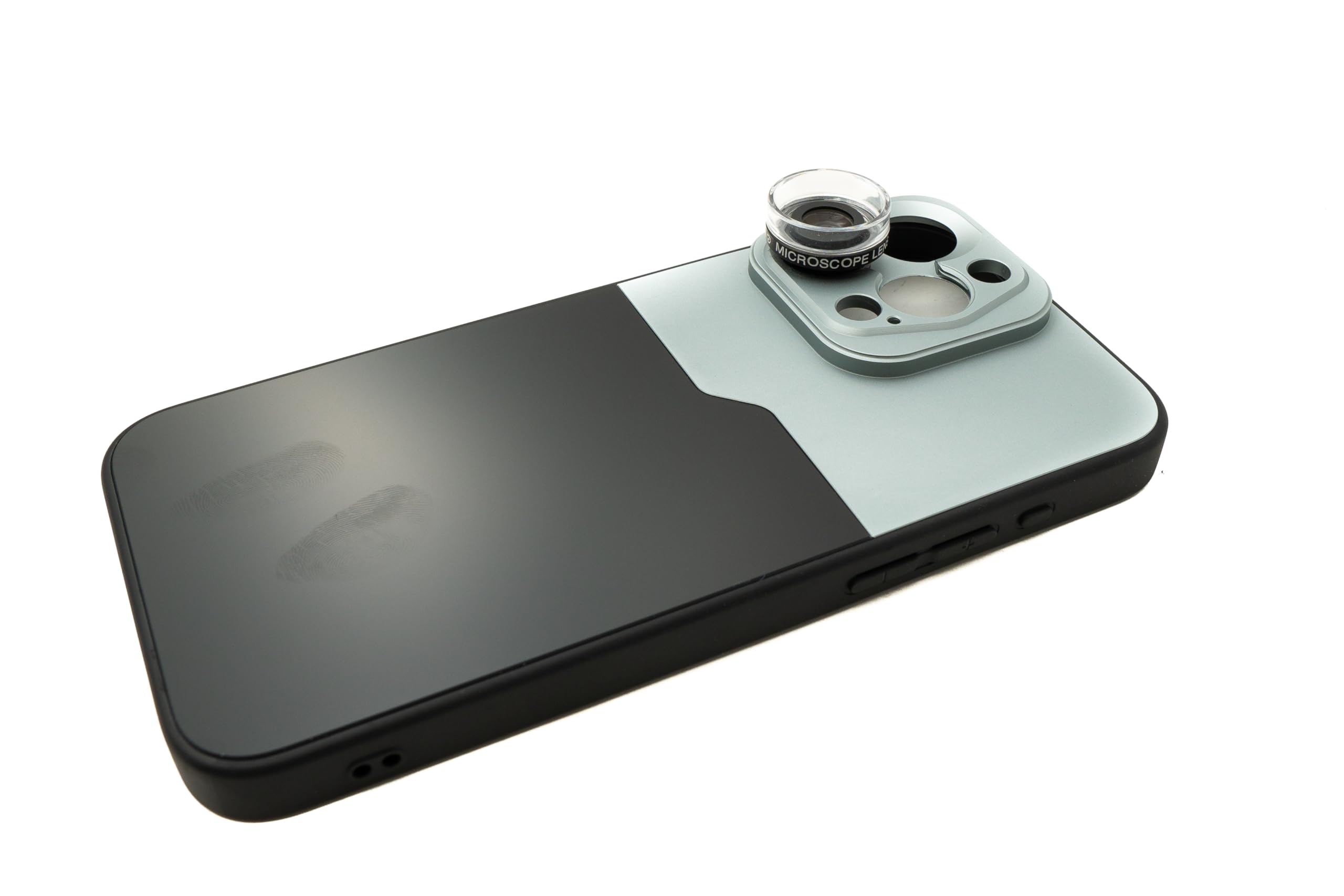SYSTEM-S Super obiektyw makro 30 x 37 mm filtr mikroskopowy z etui do iPhone 15 Pro Max
