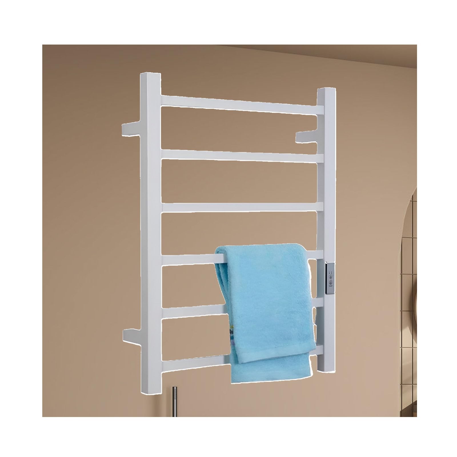 Toallero eléctrico para baño de acero inoxidable ideal para salir de la ducha en invierno