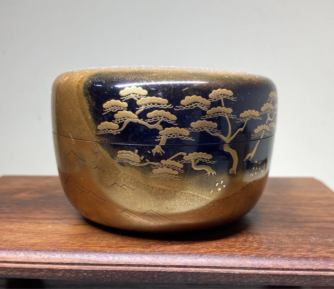 Amazon.co.jp: 茶道具 平安辰宝造 塩浜松蒔絵 平棗 共箱 : おもちゃ