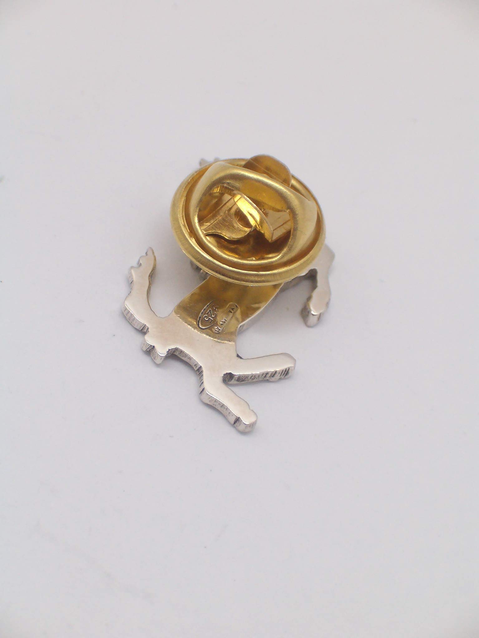 Cavallino Rampante : Spilla da giacca in Argento 925 - Scuderia - Cavallo - stemma - simbolo