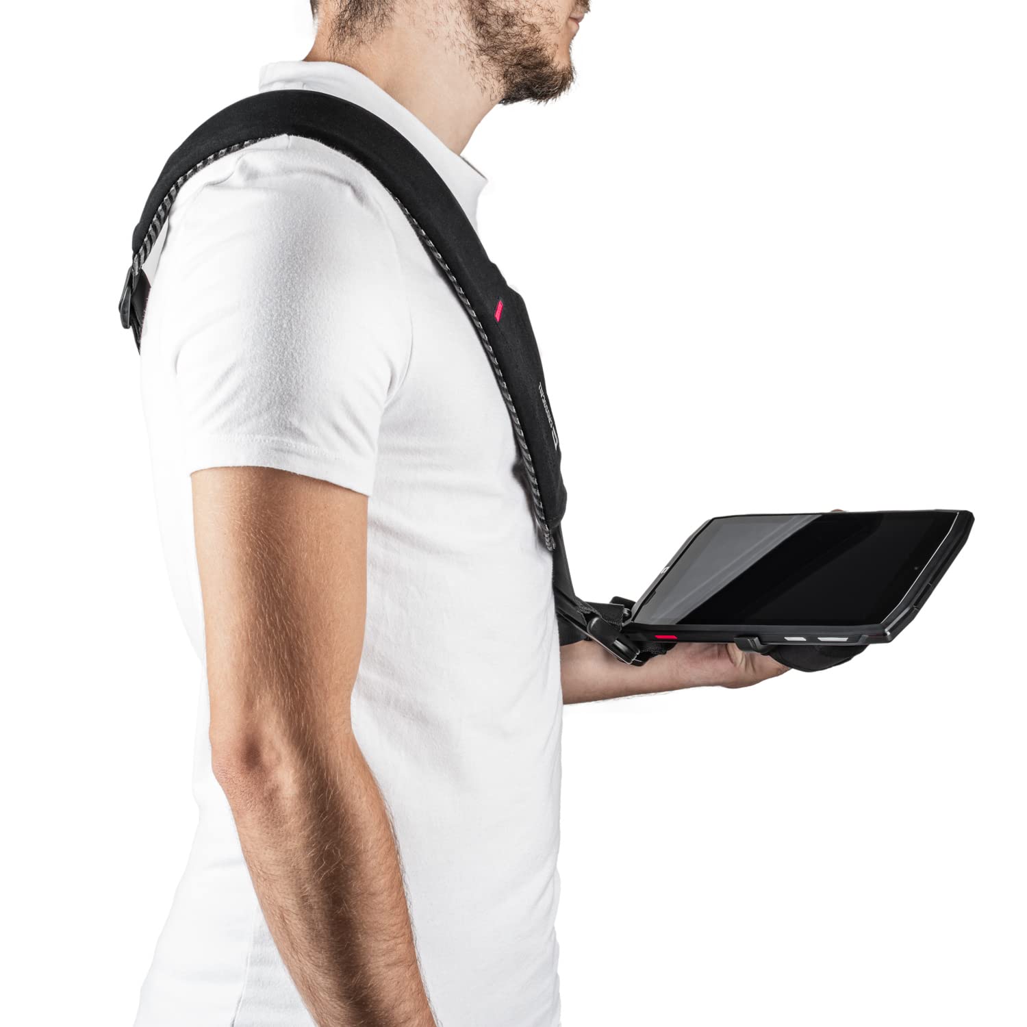CROSSCALL X-Strap Bandoulière a/poignée rotative Core-T4 rouge